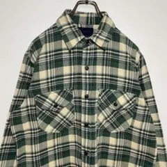 EDWIN エドウィン　チェックシャツ　サイズM ダブルポケット　希少　古着