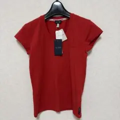 【新品タグ付】ARMANI JEANS Tシャツ 赤 ロゴ レディース