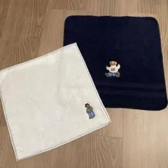 ラルフローレン ポロベアー　ハンドタオル　タオル　ハンカチ　新品未使用　2枚のサムネイル