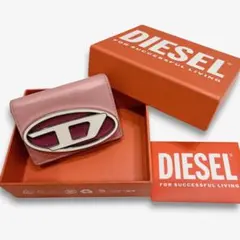 DIESEL ディーゼル 1DR 三つ折り財布 ピンク コンパクトのサムネイル