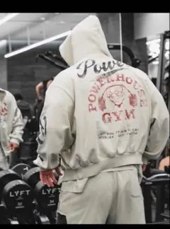 LYFT Powerhouse Gym パーカー Mサイズ クリーム色 2026年最新】Powerhouse lyftの人気アイテム - メルカリ