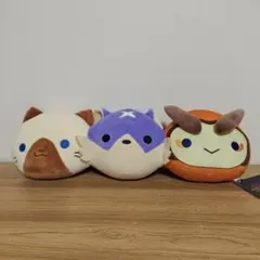 モンスターハンターライズ サンブレイク 3連ころんクッション ぬいぐるみ