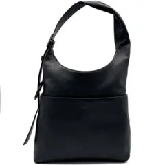 現行・未使用に近い コールハーン ハッスルショルダーバッグ ロゴ金具 ブラック