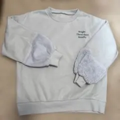 トップバリュ　裏起毛トレーナー　150size くすみブルー