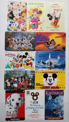 ディズニー　テレホンカード使用済のサムネイル