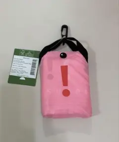 【未使用】香港 CitySuper エコバッグ ピンク 携帯用 フック付