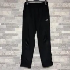 YONEX ロングパンツ ウォームアップパンツ 裾ロゴ ブラック L