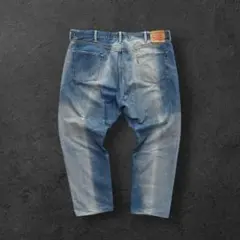 Levi's 503 極太デニム ストレート W44 ヒゲ 色ムラ グランジ