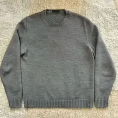 ひ*ん様 ZANONE グレー 5G クルーネックニット GIRO