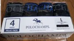 POLO CHAMPS　ポロ　Lサイズ　前閉じ　ボクサー　パンツ　４枚セットのサムネイル