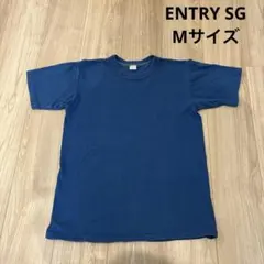 ENTRY SG TシャツMサイズ　日本製Tシャツ　青