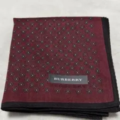 BURBERRY バーガンディ ハンカチ　新品
