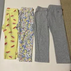Gap ベビーレギンス 4点セット スイカ 花柄 グレーのサムネイル