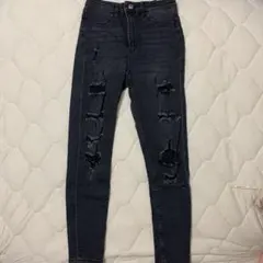 H&M DIVIDED ダメージスキニーデニム 34P