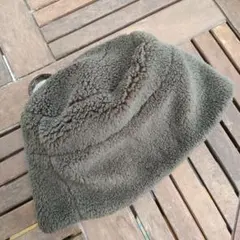 ニコアンド　フリース帽子　バケハ　帽子