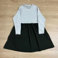 アプレレクール　キッズ　ドッキングワンピース　ワンピース　リボン　130