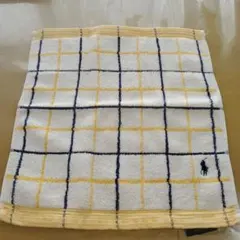 RALPH LAUREN　ハンドタオル　黄色チェック