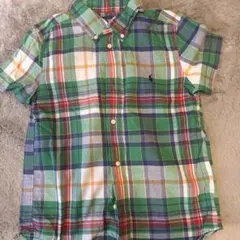 Ralph Lauren 半袖チェックシャツ 130cm