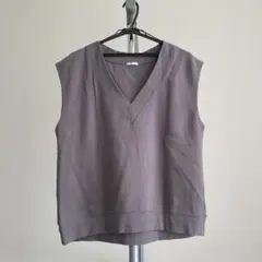 ダブルフェイスVネックベスト M