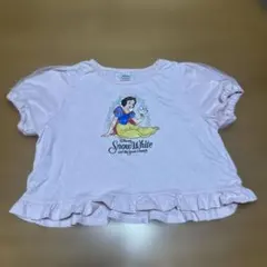 白雪姫Tシャツ ピンク フリル付き