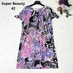 Super Beauty スーパービューティー ペイズリー 花柄 ワンピースのサムネイル