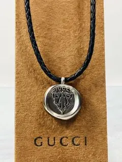 GUCCI ネックレス クレスト シルバー 925 コイン 保存袋 箱付き - メルカリ