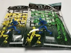 セリア 戦闘フィギュア バトルフィギュア　黄、緑　　２種セット