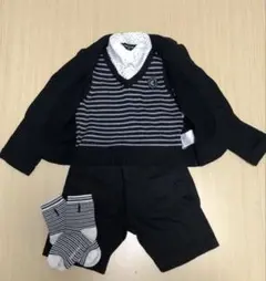 【COMME CA ISM】男の子 フォーマル スーツ90cm5点セット