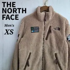 ザノースフェイス　ボアジャケット　XS　ブラウン　刺繍ロゴ