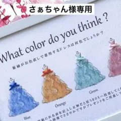 さぁちゃん様専用 ④ドレス色当てクイズ ドレス当てクイズ 投票ボックス BOX
