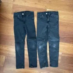 ZARA キッズ スキニーパンツ 2本セット 140cmのサムネイル