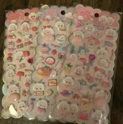 アウトレット品！ぷっくり　ぷにぷに　動物　おしりシール　宝石付　3枚セット