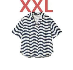［新品・未使用］ユニクロ✖️マリメッコ リネンブレンドオープンカラーシャツ XXL
