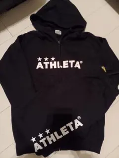 ATHLETA 黒 フルジップパーカー上下セット　160センチ 裏起毛あり　美品