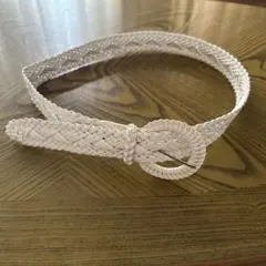 【美品】メッシュベルト　ホワイト
