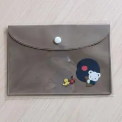 ✨新品未開封✨ファミリア familiar☆クリアケース A6サイズ ブラウン