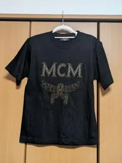 MCM　スタッズラインストーンTシャツ　ブラック
