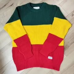 ワコマリア WACKO MARIA×HIGHT TIMES 　ラスタ ニット