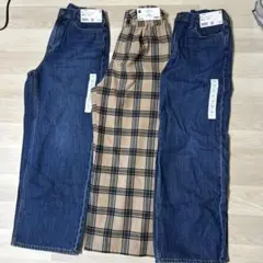 UNIQLO KIDS ワイドフィットストレートジーンズ 150