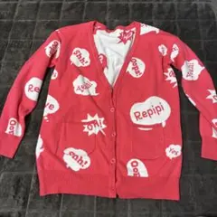 レピピアルマリオ　ピンクロゴカーディガン　Mサイズ　160センチくらい