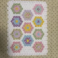輸入品:キルトカバー　刺繍/パッチワーク　未使用品 カンタ刺繍 ラリーキルト インドの古布210×152cm パープル系の