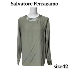 Salvatore Ferragamo フェラガモ カットソー ロンT シルクのサムネイル