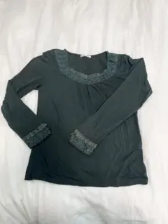 axes femme ダークグリーン 長袖Tシャツ インナー Lサイズ