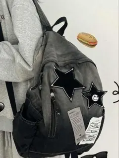 y2k 星刺繍キャンバスリュック