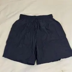 【韓国】ナイロンショートパンツ　シャカシャカ　ブラック　M〜L相当