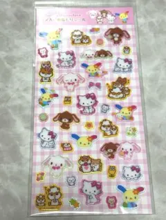 正規品 サンリオ ラメ入り樹脂もりシール