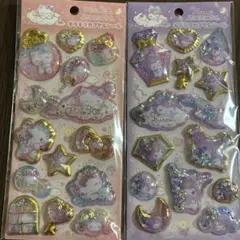 【正規品】キラキラカプセルシール サンリオ キティ クロミ