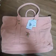 U.S. POLO ASSN. ピンクトートバッグ