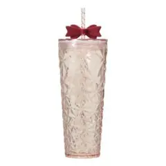 スターバックス ホリデー2025 コールドカップタンブラーリボン