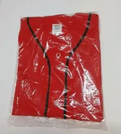 United Athle 新品 ベースボールシャツ レッド 5982-01 L
